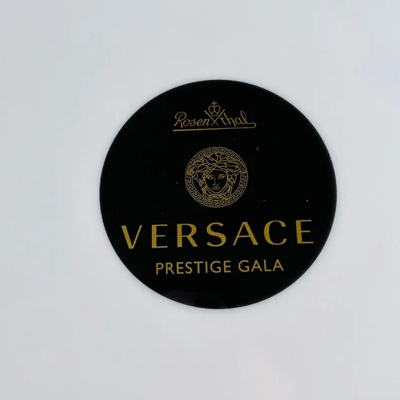 Versace x Rosenthal Prestige Gala Black Gold Silver Pattern Dinner Plate 10.5" - Picture 11 of 12